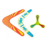 Boomerang En Forma De V Juguetes Voladores De Madera 3pcs