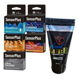 Pack Lubricante Dilatador Anal + 15 Preservativo Condones 
