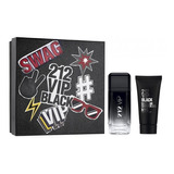 212 Vip Black Carolina Herrera Perfume Set 100ml Perfumeria!