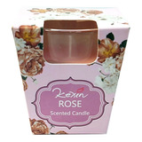 Vela Aromatica Mini Vaso Vidro Ds-9701-5 Perfumada Rose