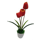 Tulipán Arreglo Decorativo Artificial Deco Oficina 