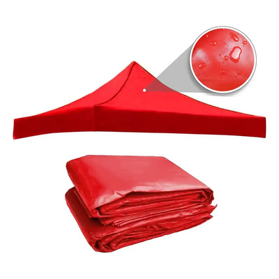 Repuesto Lona Para Toldo Jardin 100% Impermeable Color Rojo 3x3 | Meses sin interés