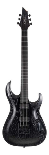 Guitarra Eléctrica Cort Kx700 De Caoba Black