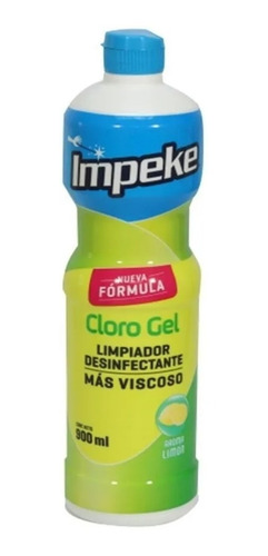 Cloro Gel Limpiador Desinfectante Impeke Limón 900 Ml