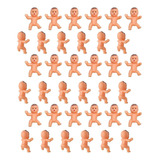 36 Mini Bebés De Plástico Para Baby Shower, Juego De Cubi.