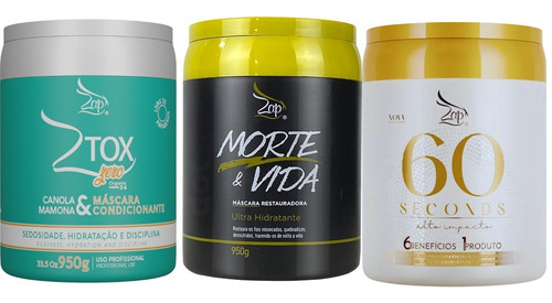 Ztox Zero Zap Tratamento Recuperação Total Cabelo Cronograma