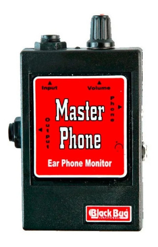 Amplificador De Fone De Ouvido Mp Black Bug Master Phone