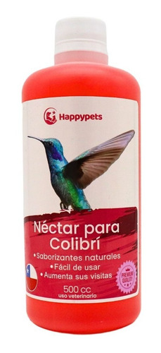 Néctar Para Colibrí 500ml Picaflor Colibríes