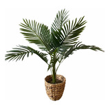 Palmera Areca Artificial Con Maceta 90 Cms Calidad Premium 