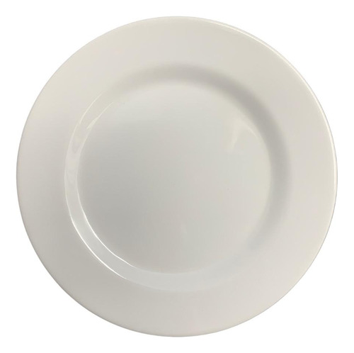 Plato Playo Melamina Redondo Domestic 25cm Blanco