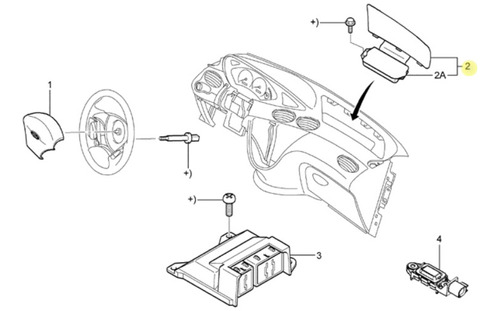 Airbag Delantero Lado Pasajero Ford  Focus One 99/09