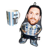 Cojín Mini Lionel Messi Chiquito + Mug Messi Argentina