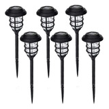 Farol Estaca Luz Solar Pack X 6 Unid Farolito Jardin