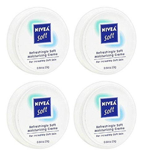 Nivea Soft, Crema Hidratante Refrescante Suave, .84 Oz. (paq