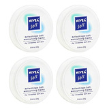 Nivea Soft, Crema Hidratante Refrescante Suave, .84 Oz. (paq