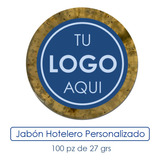 Jabón Hotelero Personalizado Con Tu Logo 100 Pz De 27 Gr