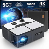 Proyector Con Wifi Y Bluetooth, 5g Mini 4k Compatible Con Pr