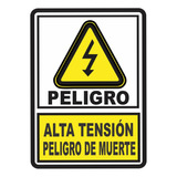 Señalización Aviso Exterior Peligro Alta Tensión 20x15 Cms