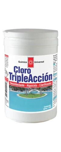 Cloro Triple Accion Pote 1kg Quimica Universal