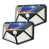 2pzs Led Lámpara Luz Solar Impermeable Luminación Exterior