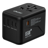 Adaptador De Viajes Global, Cargador Internacional Gan Iii D