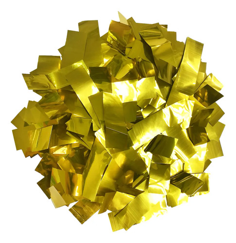 10 Kg Confeti Rectangular Metálico Para Maquina Co2 / 5x2cm