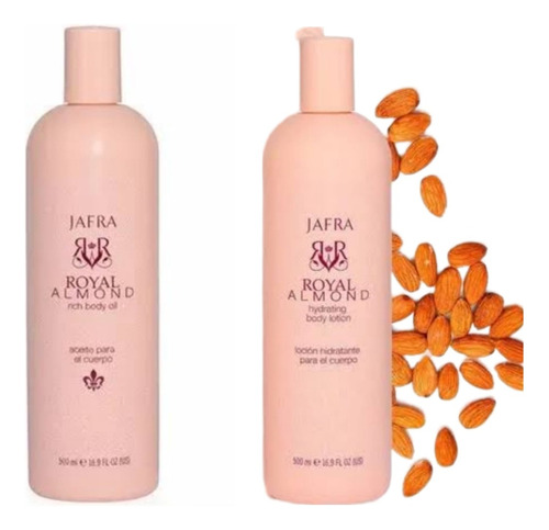 Jafra Royal Almond Aceite De Almendras 500 Ml + Loción 