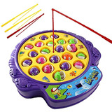 Haktoys Juego  Niños Tabla Giratoria De Una  Capa, Peces