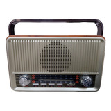 Radio Parlante Retro Vintage Bluetooth Am Fm Sw Recargable