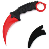 Karambit Red Satan  Con Funda Am12