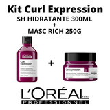 Kit Loreal Curl Expression Sh Hid 300ml + Másc Rich 250g