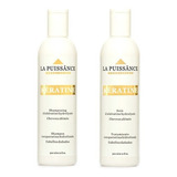 Kit Shampoo + Enjuague Keratina La Puissance Antifrizz 300ml