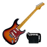 Pack Guitarra Eléctrica Y Mini Amplificador Tagima Tg 530 Sb