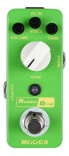 Pedal Mooker Rumble Drive Overdrive Mrdop, Color Verde