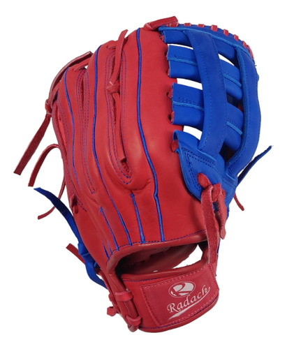 Guante De Beisbol Radach Pro Caja Doble Poste 13in Rojo/azul