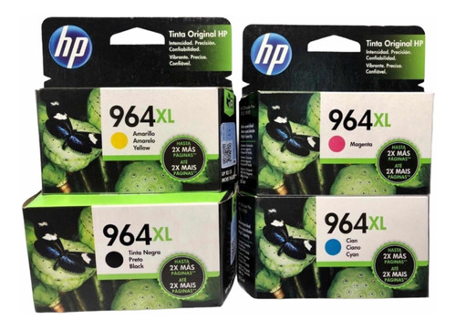 Pack Cartucho Original Hp 964xl Negro/cyan/magenta /yellow 