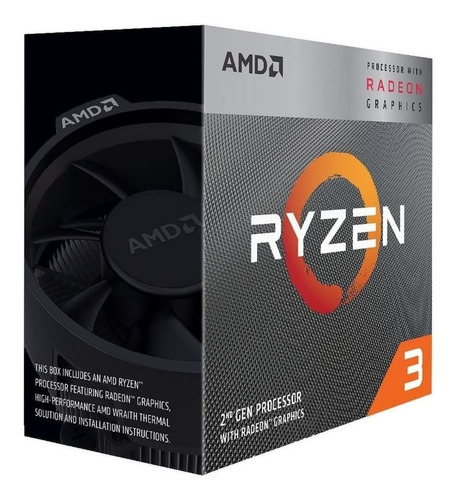 Procesador Amd Ryzen 3 3200g 4 Cores Soc Am4 4.0ghz Vega 8