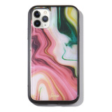 Carcasa Para iPhone 11 Pro Diseño De Marmoleado Multicolor