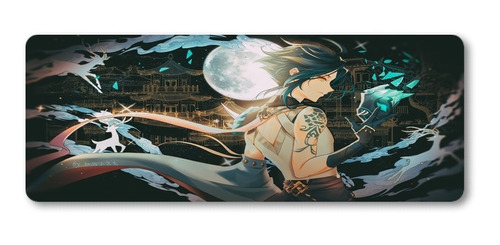 Mousepad Xxl 80x30cm Cod.586 Anime Xiao Genshin Impact