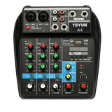 Consola De Mezcla De Sonido Audio Mixer Plus Aux Usb Paths T