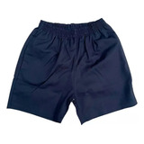 Short Gabardina Colegial Azul Blanco Unisex Todos Los Talles