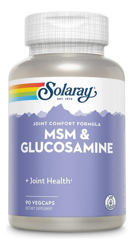 Solaray | Msm Y Glucosamin | 90 Capsules