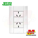 Jeluz Verona Tapa De Luz Armada 2 Toma 10a Electro Medina