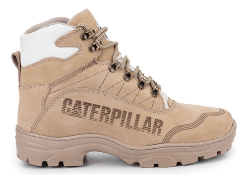 Bota Cat Masculina Coturno Resistente Nobuck Confort Palmgel