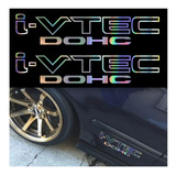 Calca Sticker I Vtec Dohc Para Auto Deportivo Racing 