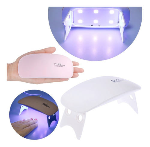 Lampara Led/uv-sun Mini Portatil-secado Esmalte Gelish F