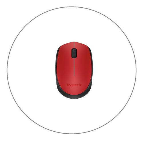 Mouse Logitech M170 Red-k Inalambrico Usb Pc Mac Chrome