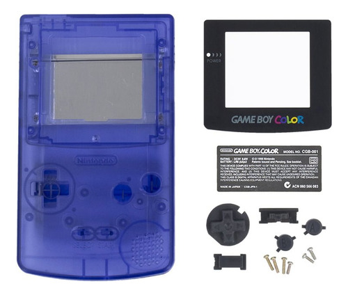 Carcasa Para Game Boy Color (gbc) Midnight Blue (clear)