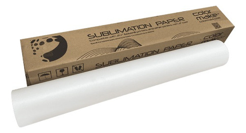 Papel Para Sublimar 110cmx100m De 100g Con Autoadhesivo