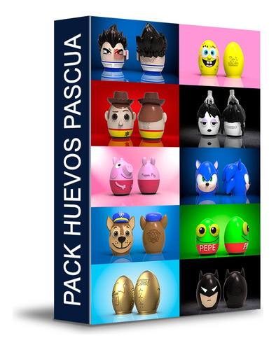 Stl Pack Pascuas, Huevos Pascua, Stl Archivos Mega Pack